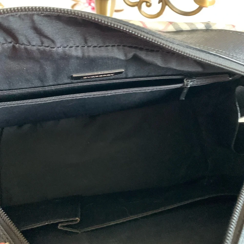 Burberry Nova Check Beige Canvas Handbag